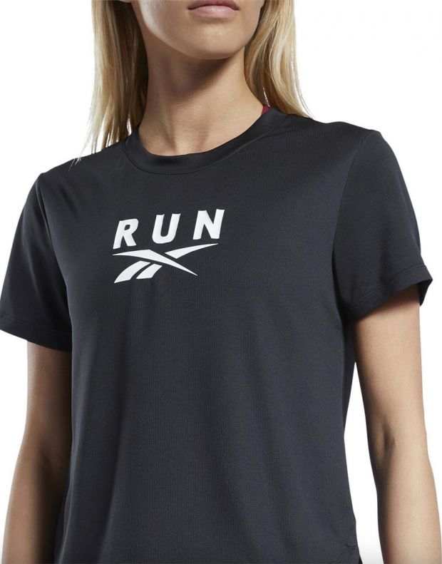 REEBOK Workout Ready Run Speedwick T-shirt Black - GS1943 - 4