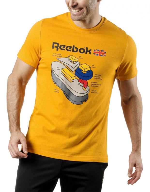 REEBOK Classics Callout Graphic Tee Yellow - DT8125 - 1