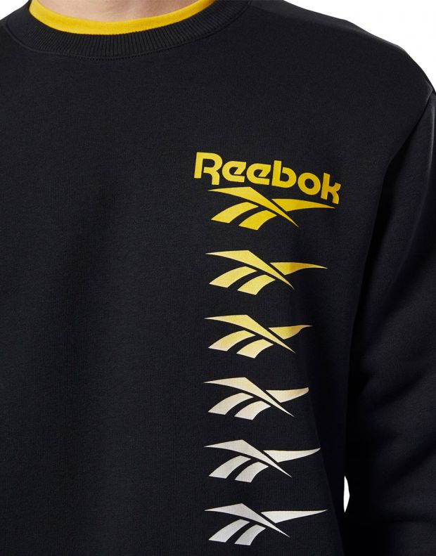 REEBOK Classics Vector Crew Sweatshirt Black - EB3638 - 4