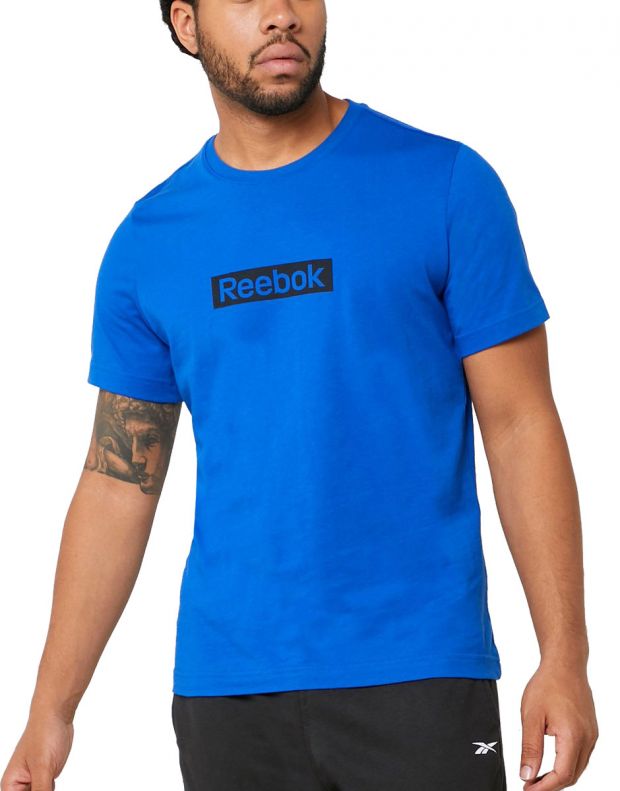 REEBOK  Essentials Linear Logo Tee Humble Blue - FK6168 - 1