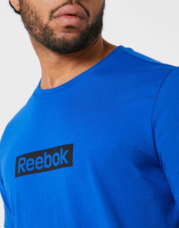 REEBOK  Essentials Linear Logo Tee Humble Blue - FK6168 - 3