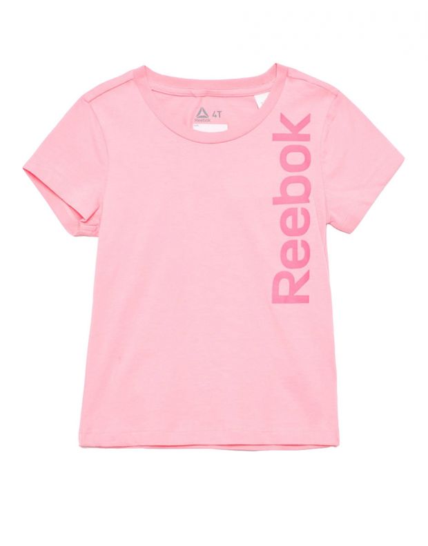 REEBOK Girls Logo Tee Pink - CF4223 - 1