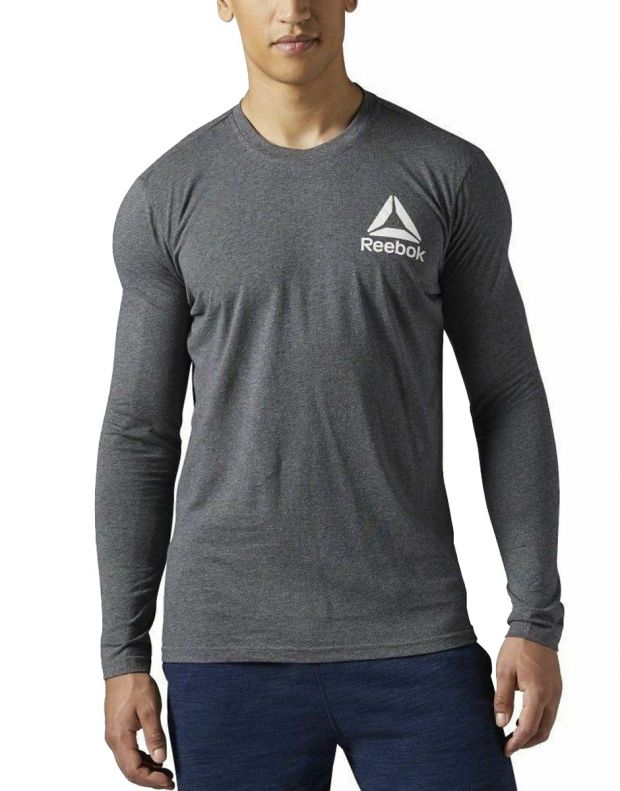 REEBOK Graphic Americana Long Sleeve Tee Shirt Grey - BR5693 - 1