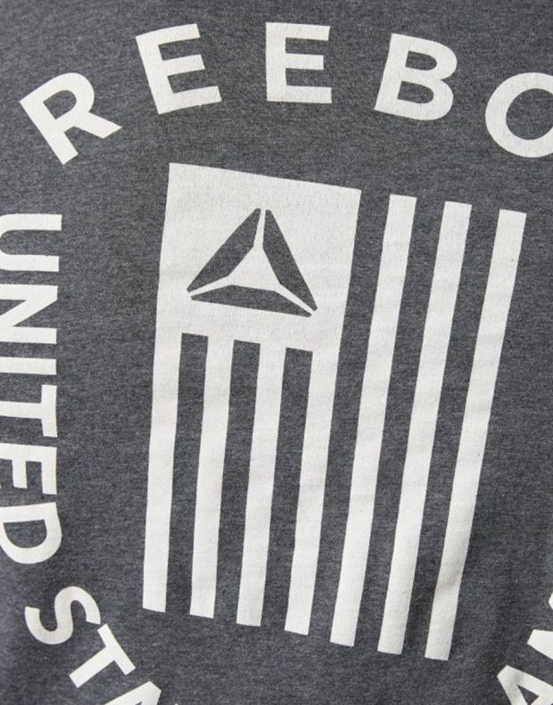 REEBOK Graphic Americana Long Sleeve Tee Shirt Grey - BR5693 - 4