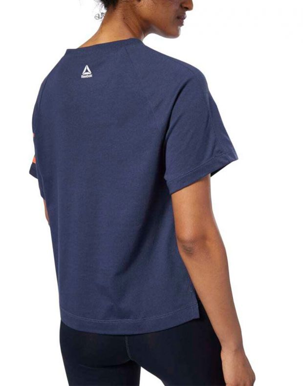 REEBOK Meet You There Graphic Tee Navy - EC2437 - 2