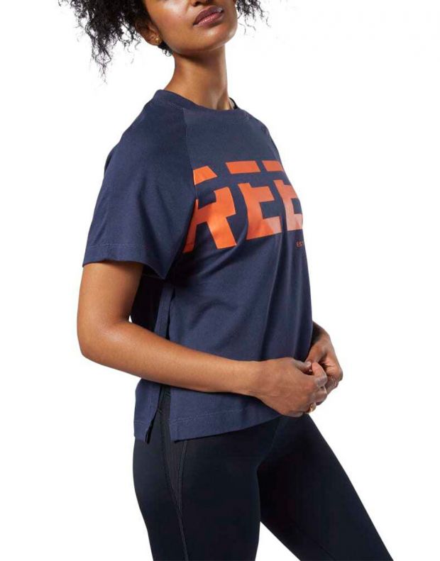 REEBOK Meet You There Graphic Tee Navy - EC2437 - 3