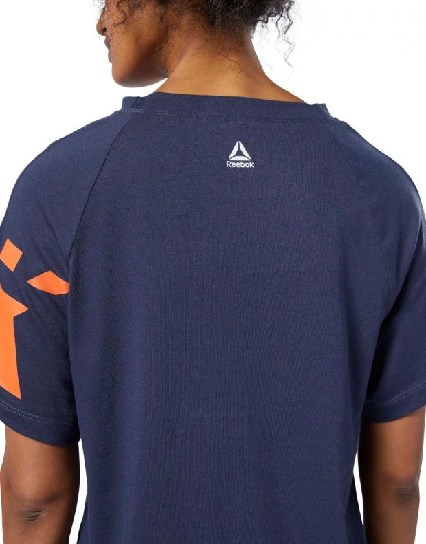 REEBOK Meet You There Graphic Tee Navy - EC2437 - 5