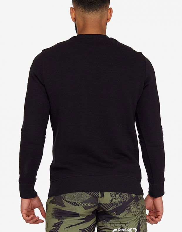 REEBOK Rc Sleeve Icons Crew Sweatshirt Black - DY8457 - 2