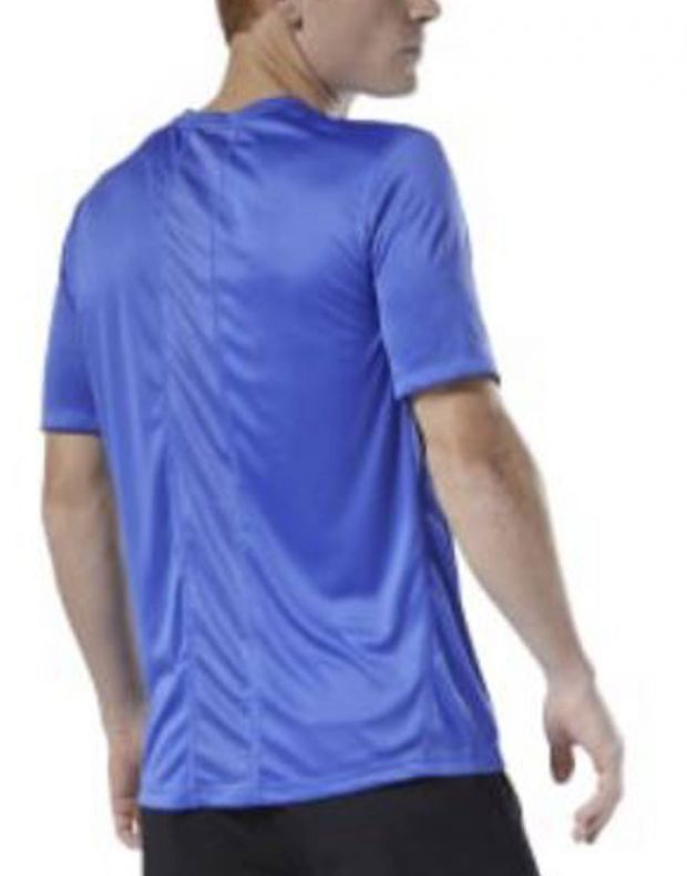 REEBOK Run Essentials Crew T-Shirt Blue - DW6045 - 2