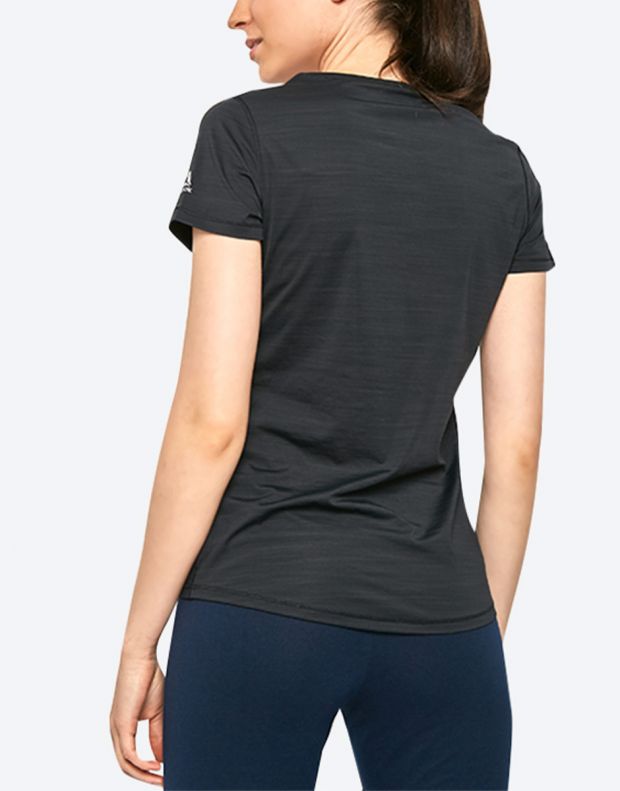 REEBOK Short Sleeve Heather Effect T-Shirt Black - DU4244 - 2
