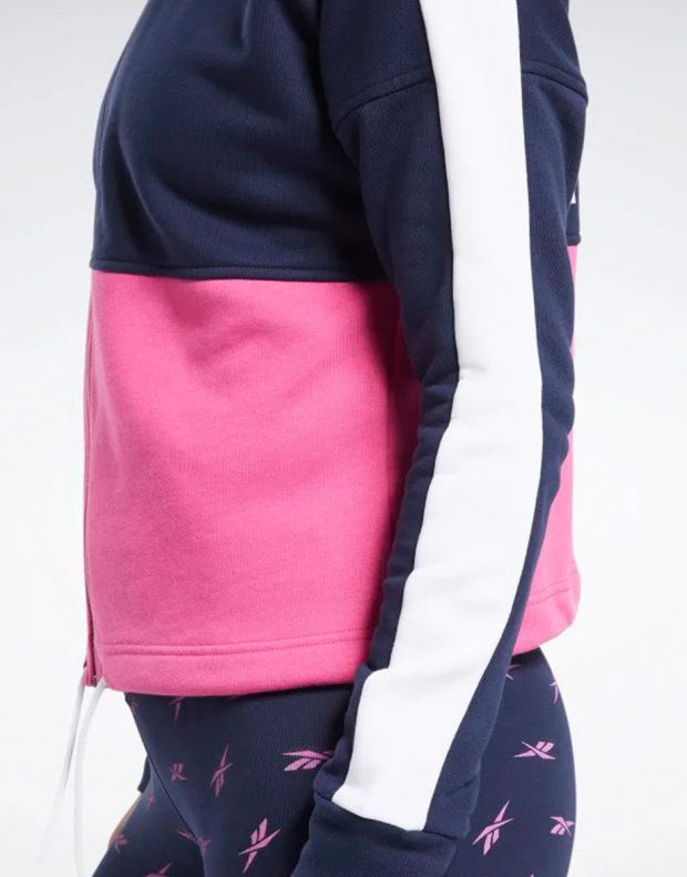 REEBOK Te Linear Logo Sweatshirt Pink - FU2205 - 6