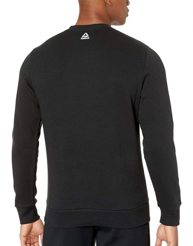 REEBOK Training Essentials Linear Logo Sweatshirt Black - EJ9863 - 2