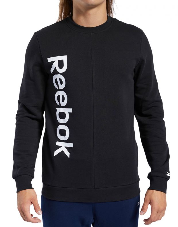 REEBOK Training Essentials Linear Logo Sweatshirt Black - FK6130 - 1
