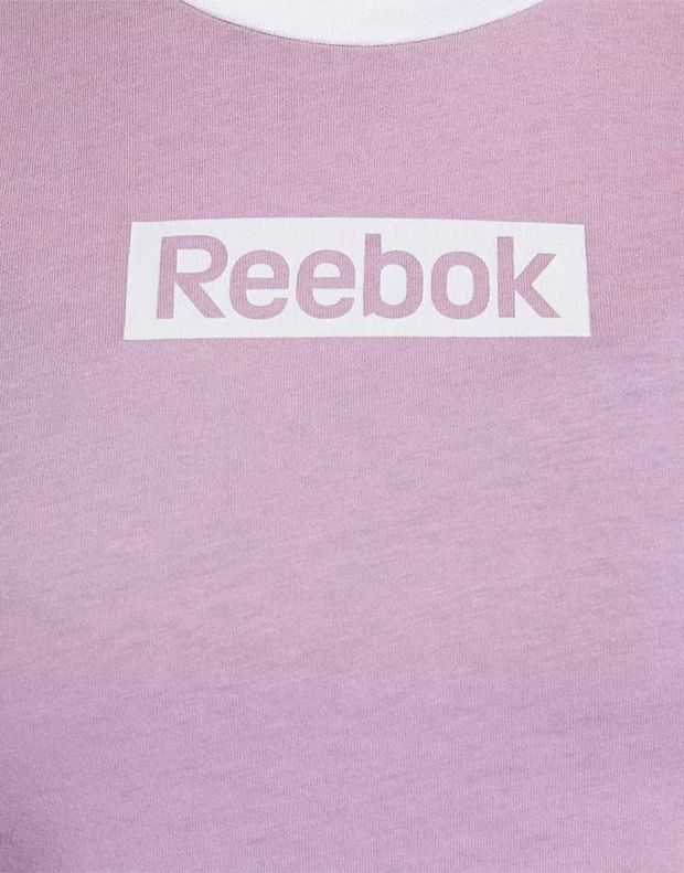 REEBOK Training Essentials Linear Logo Tee Pink - FJ2722 - 4