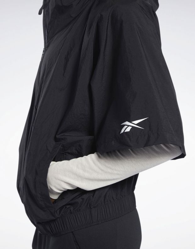 REEBOK Woven Short Sleeve Jacket Black - FK7044 - 4