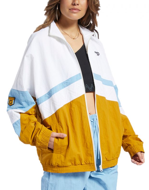 REEBOK x Gigi Hadid Track Jacket White/Yellow - FI5071 - 1