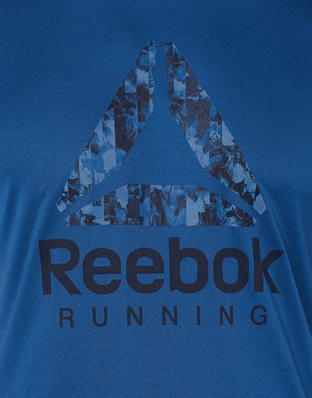 REEBOK Running Graphic Tee Blue - CY4681 - 3