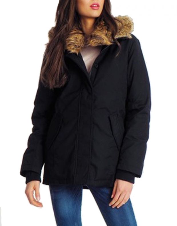 SUBLEVEL Fur Hoodie Jacket Black - D6029X44406A - 1