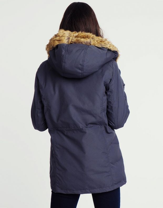 SUBLEVEL Fur Hoodie Jacket Blue - D6029X44406A1 - 4