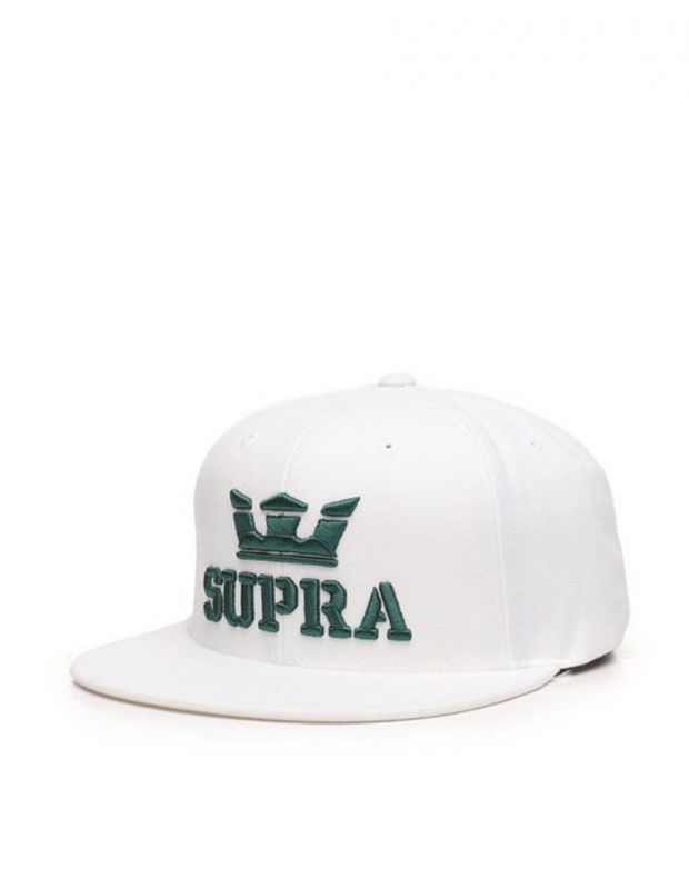 SUPRA Above II Snapback Hat White/Green - C3072-161 - 1