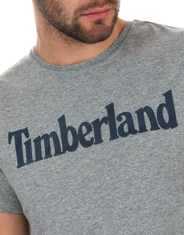 TIMBERLAND Logo Seasonal Tee Grey - A1NRH-H81 - 3