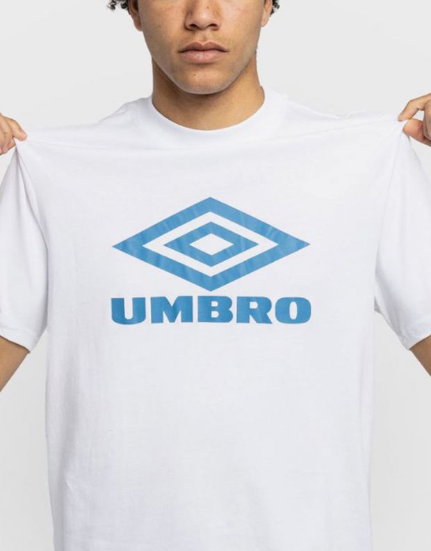 UMBRO Diamond Logo Tee White - UMTM0600-OGE - 3