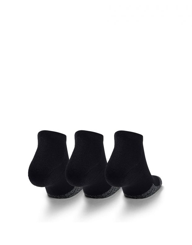 UNDER ARMOUR 3-Packs Heatgear Low Cut Socks Black - 1346753-001 - 2