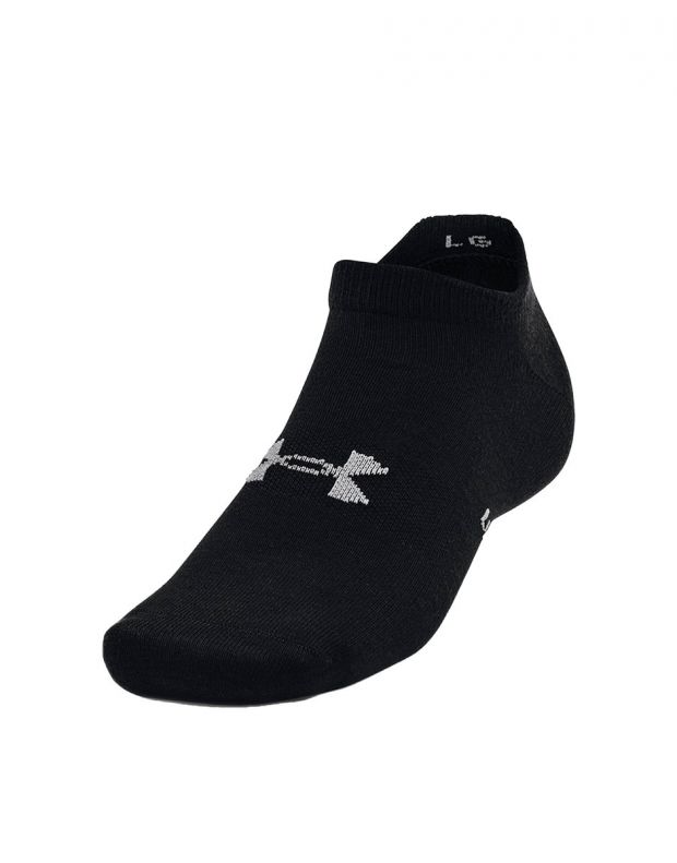 UNDER ARMOUR 6-Packs Essential No Show Socks Black/White - 1370542-003 - 2