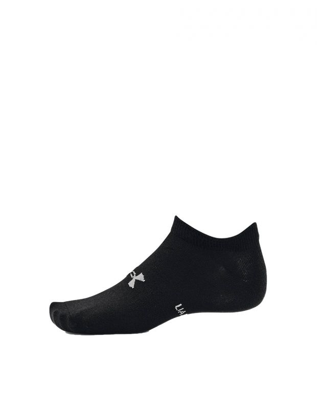 UNDER ARMOUR 6-Packs Essential No Show Socks Black/White - 1370542-003 - 3