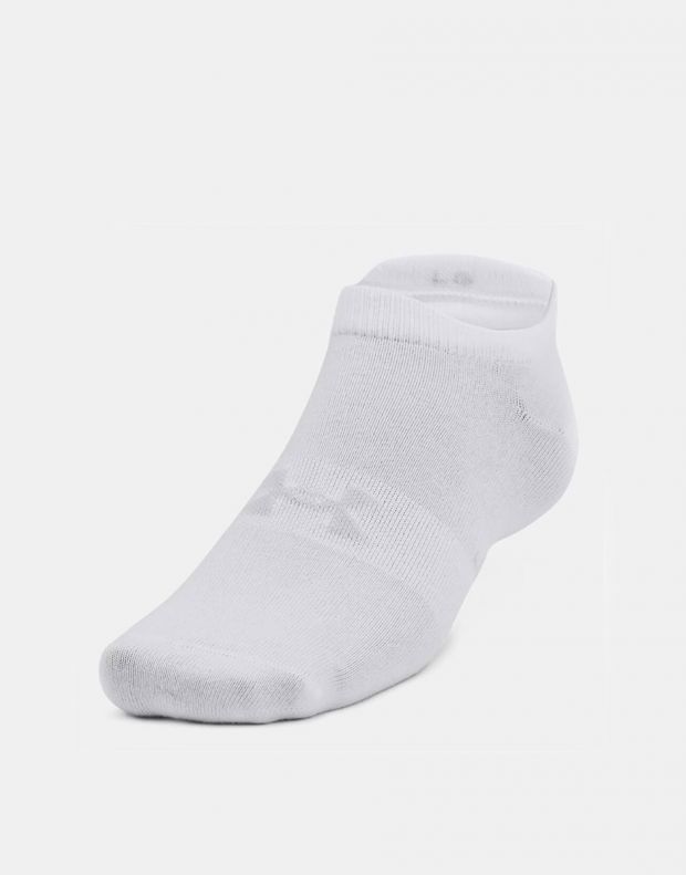 UNDER ARMOUR 6-Packs Essential No Show Socks White - 1370542-100 - 2