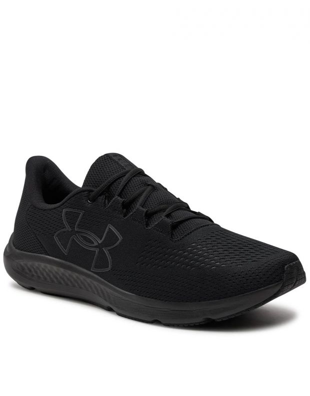 UNDER ARMOUR Charged Pursuit 3 Big Logo Running Shoes Black - 3026518-002 - 3