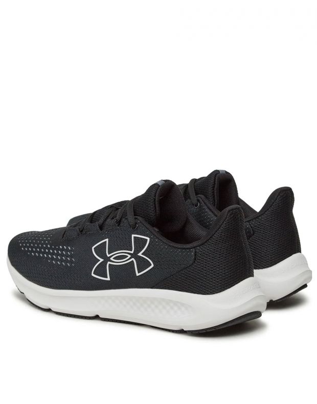UNDER ARMOUR Charged Pursuit 3 Big Logo Running Shoes Black/White - 3026518-001 - 4