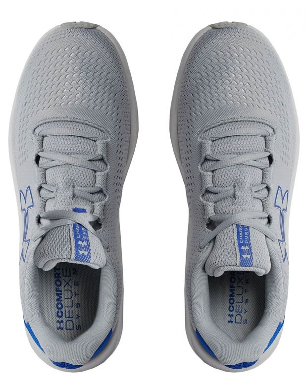 UNDER ARMOUR Charged Pursuit 3 Big Logo Running Shoes Grey/Blue - 3026518-102 - 5