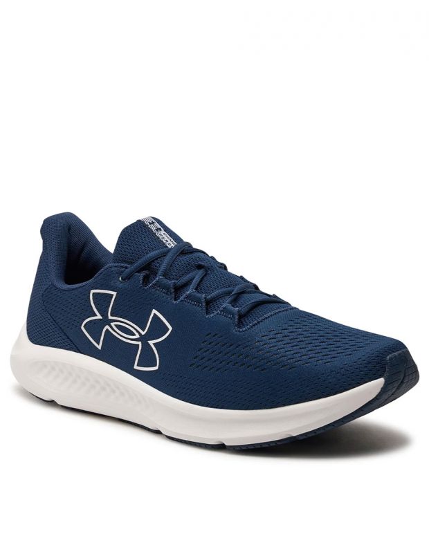 UNDER ARMOUR Charged Pursuit 3 Big Logo Running Shoes Navy - 3026518-400 - 3
