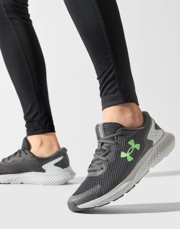 UNDER ARMOUR Charged Rogue 3 Shoes Grey/Green - 3024877-105 - 7