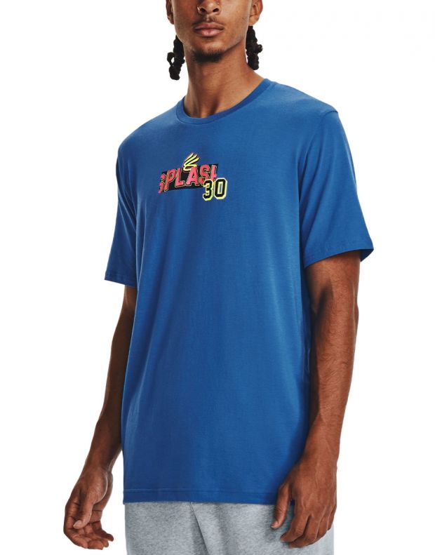 UNDER ARMOUR x Curry Splash Party Tee Blue - 1376803-481 - 1
