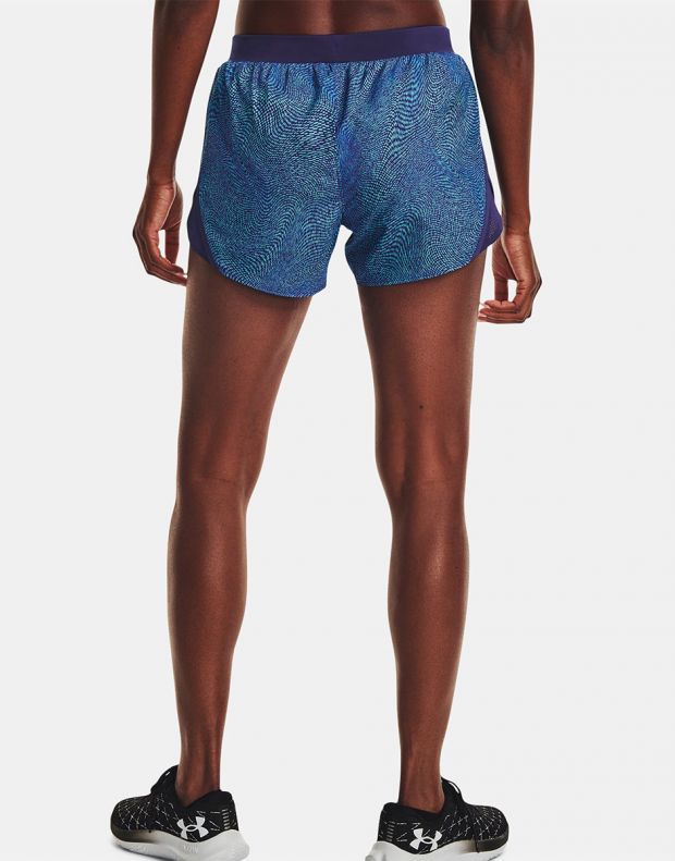 UNDER ARMOUR Fly By 2.0 Printed Short Blue - 1350198-468 - 2