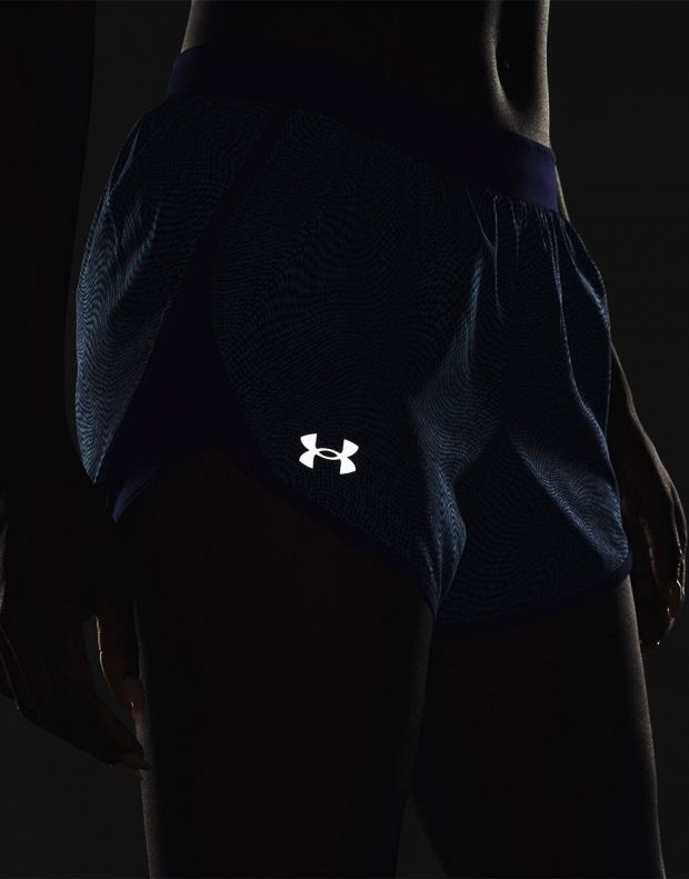 UNDER ARMOUR Fly By 2.0 Printed Short Blue - 1350198-468 - 4