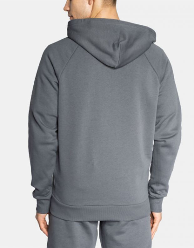 UNDER ARMOUR Rival Cotton Full Zip Hoodie Grey - 1357106-012 - 2
