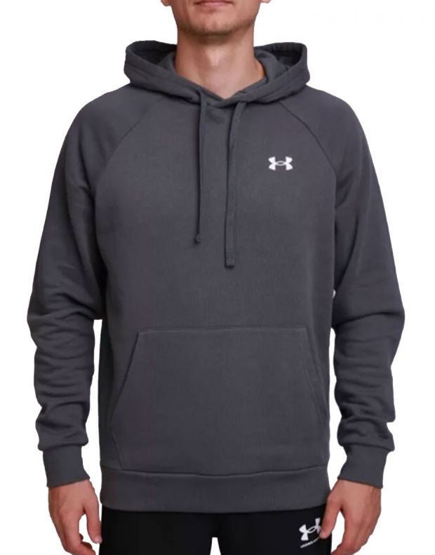 UNDER ARMOUR Rival Cotton Hoodie Grey - 1357105-012 - 1