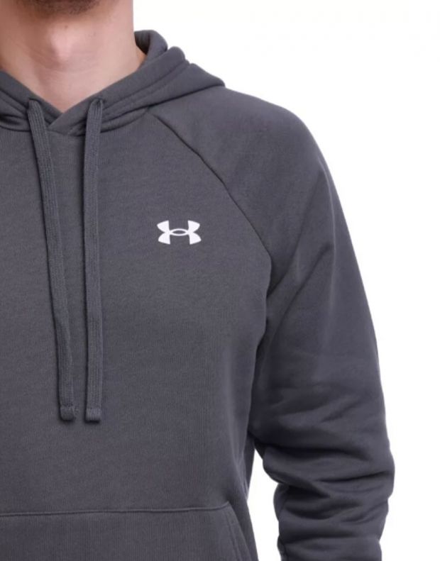 UNDER ARMOUR Rival Cotton Hoodie Grey - 1357105-012 - 4