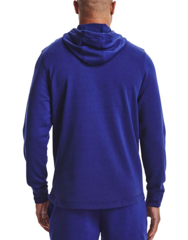 UNDER ARMOUR Rival Terry Big Logo Hoodie Blue - 1361559-415 - 2