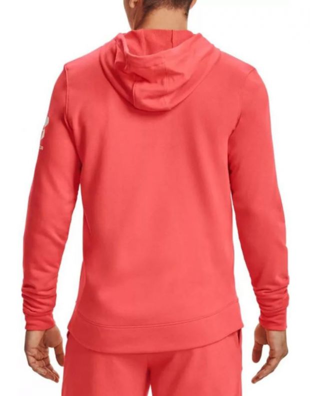 UNDER ARMOUR Rival Terry Full Zip Hoodie Red - 1361606-690 - 2