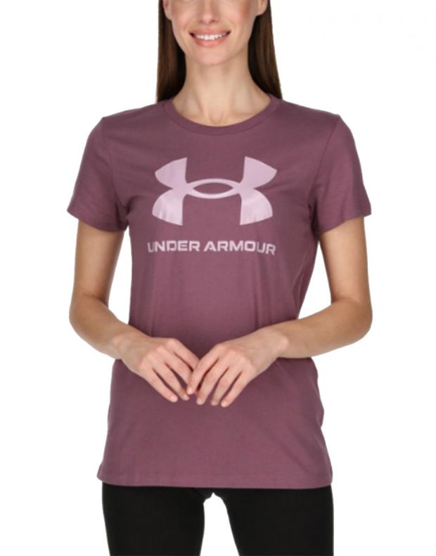 UNDER ARMOUR Sportstyle Graphic Tee Purple - 1356305-554 - 1
