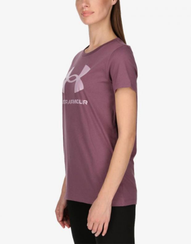 UNDER ARMOUR Sportstyle Graphic Tee Purple - 1356305-554 - 3