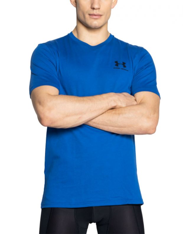 UNDER ARMOUR Sportstyle Left Chest Ss Tee Blue - 1326799-432 - 1