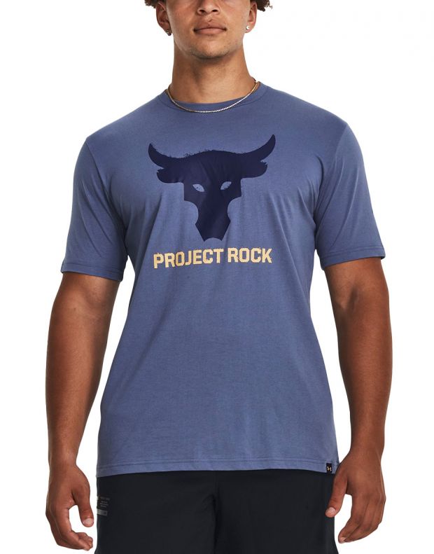 UNDER ARMOUR x Project Rock Brahma Bull SS Tee Blue - 1380520-480 - 1