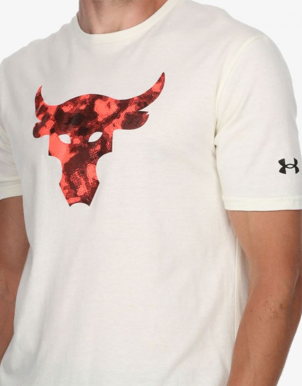 UNDER ARMOUR x Project Rock Brahma Bull Tee White/Red - 1361733-130 - 4