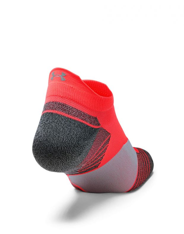 UNDER ARMOUR 3-pack Run No Show Socks Red - 1329363-632 - 3