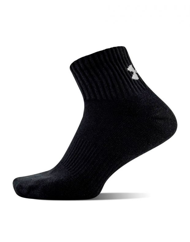 UNDER ARMOUR 6-pack Charged Cotton 2.0 Socks Black - 1312476-001 - 2